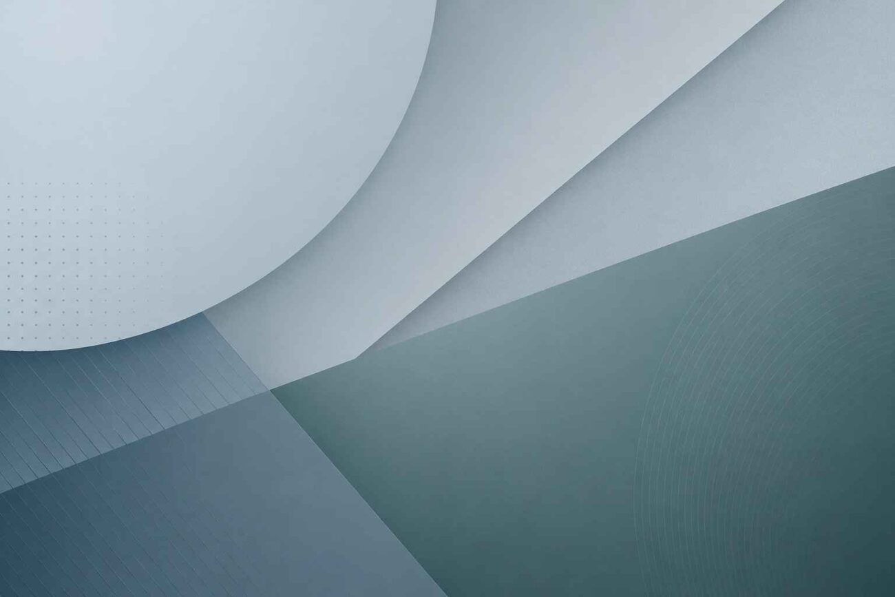 Minimal abstract gradient artwork in blue‑gray and teal, symbolizing practical, real‑world design thinking.