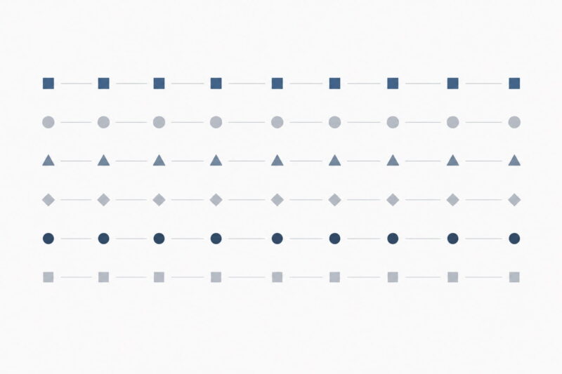 Abstract repeating shapes representing stability and consistency.